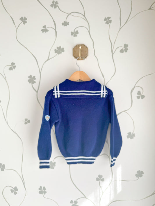 Vintage Naval inspired Sweater - 4-5 Years