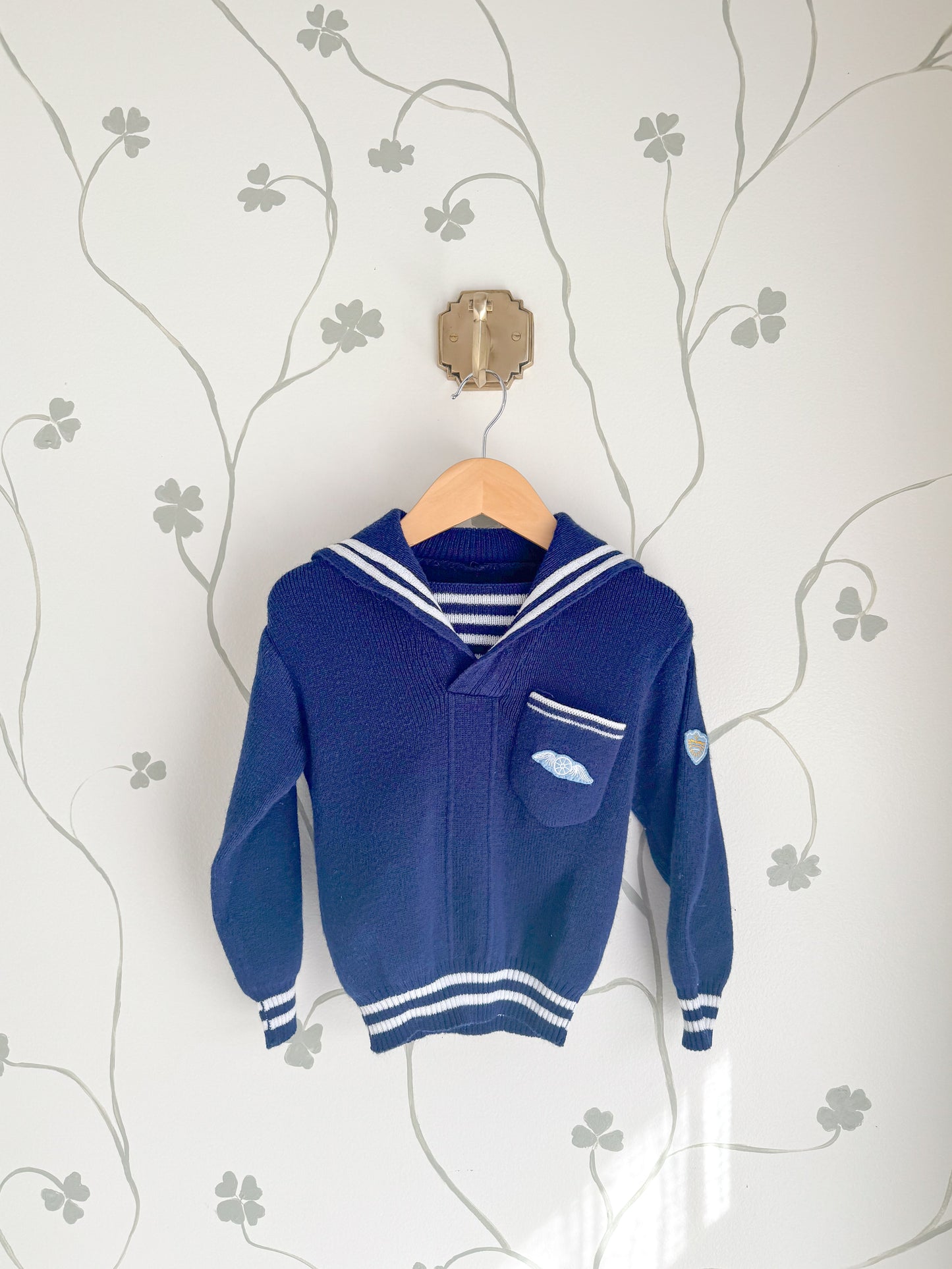 Vintage Naval inspired Sweater - 4-5 Years