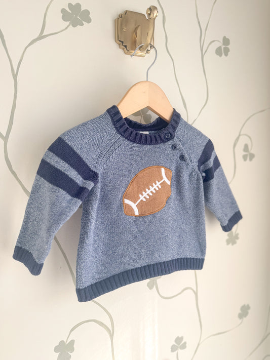 Vintage Gymboree Football Sweater - 6-12 Months
