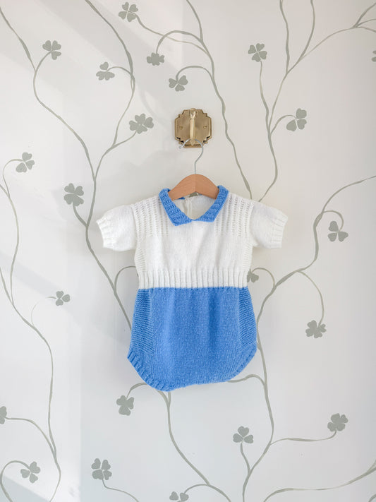 Vintage Wool blend sweater onesie - 9-12 Months