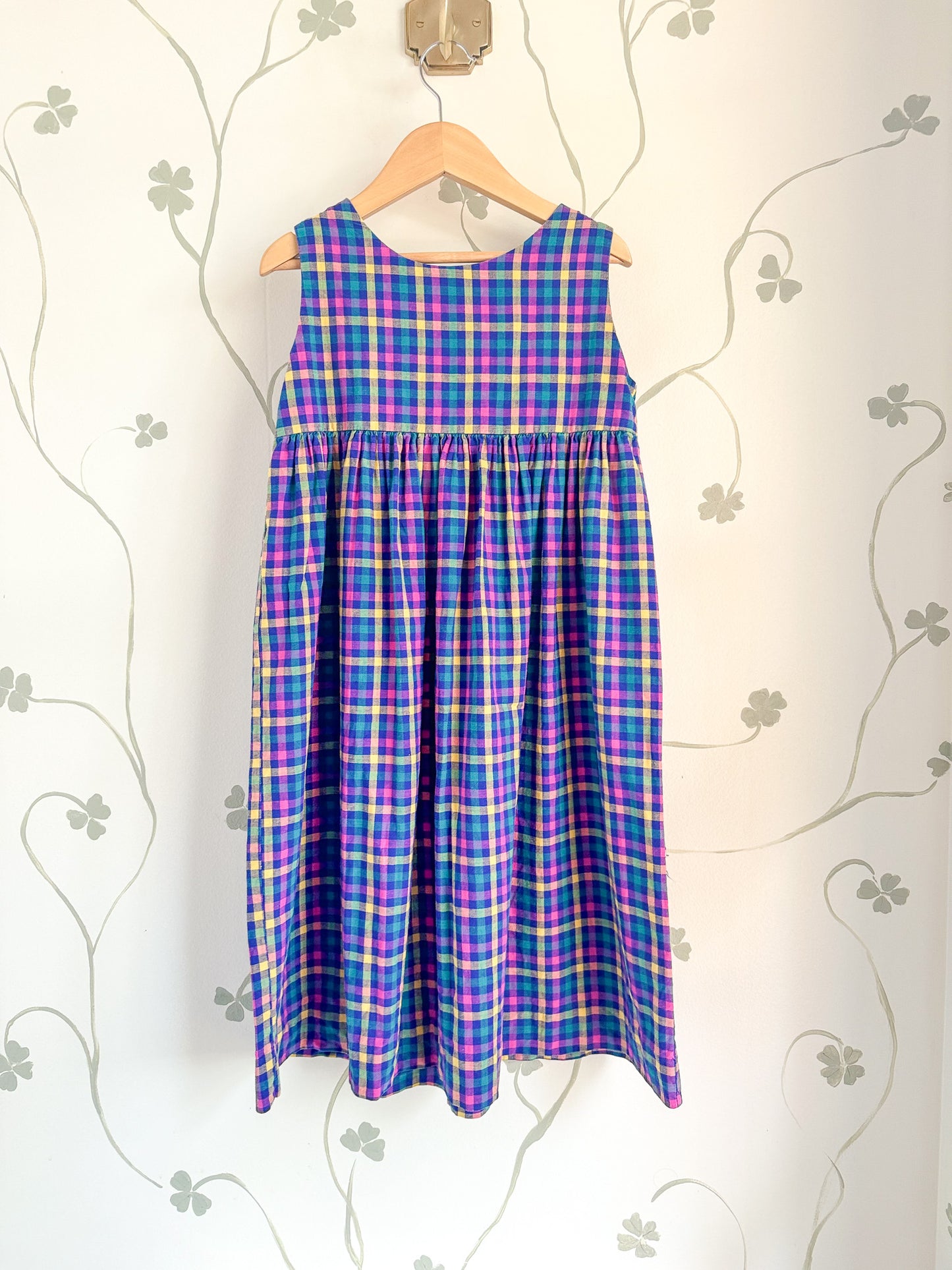 Vintage Austin & Ashley Plaid Cheer Jumper Dress - 7-8 Years