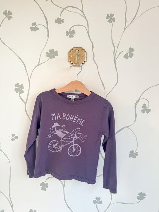 Emile et Ida Bike L/S T-shirt - 2 Years