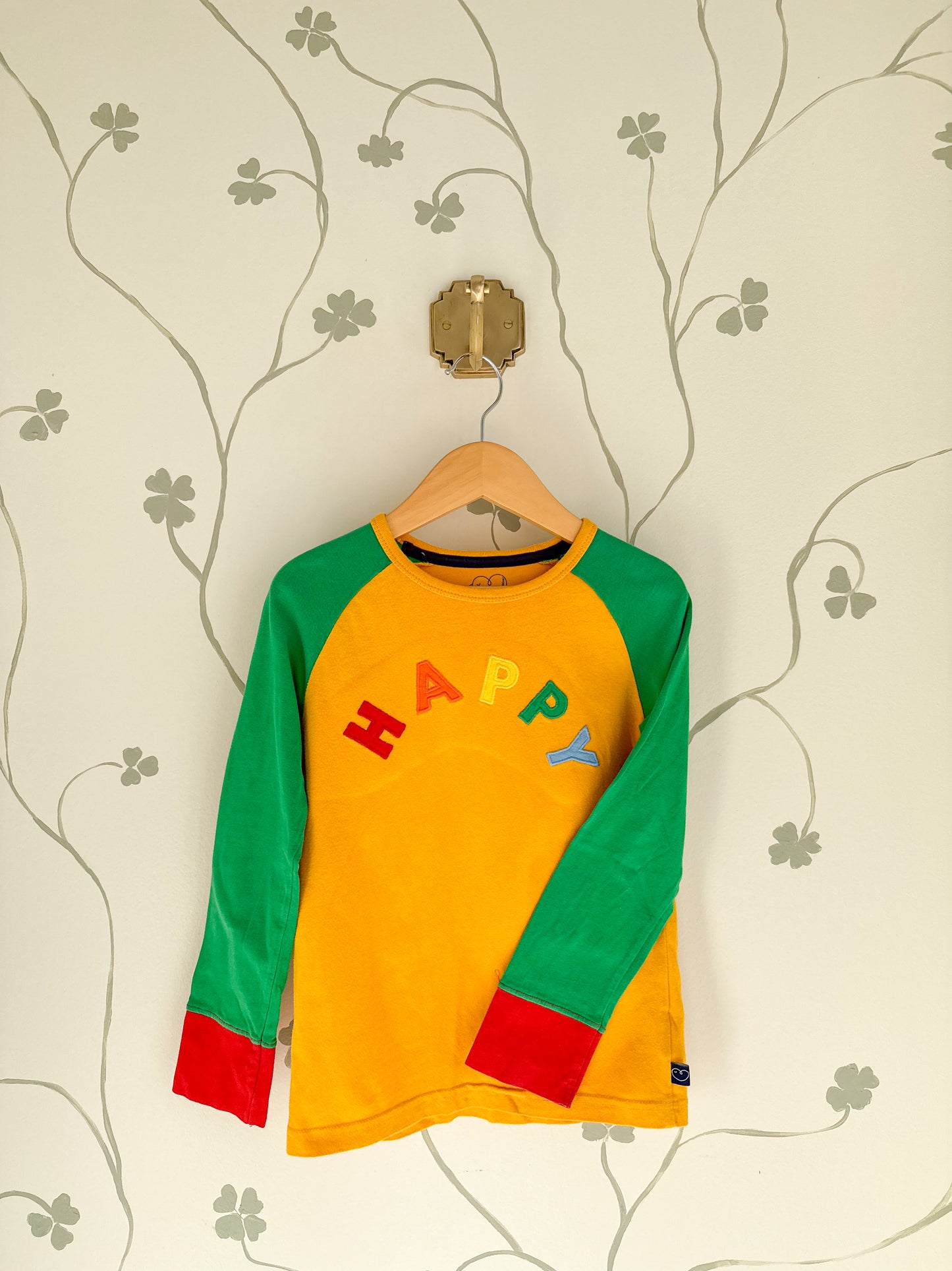 Little Bird HAPPY L/S Raglan Tshirt - 4/5 Years