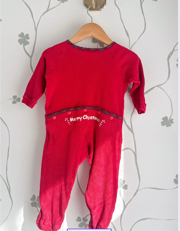 Vintage Embroidered jammies, 6-9M