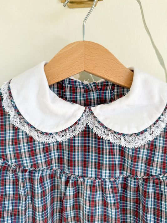 Vintage Plaid Dress - 3/4T