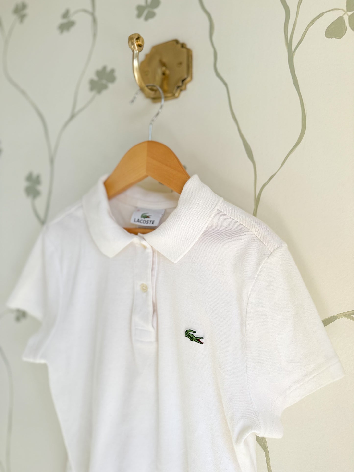Lacoste White Polo - Size 14
