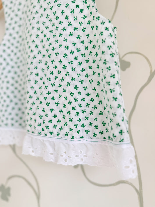 Vintage Handmade Shamrock Tunic Top - 18 M