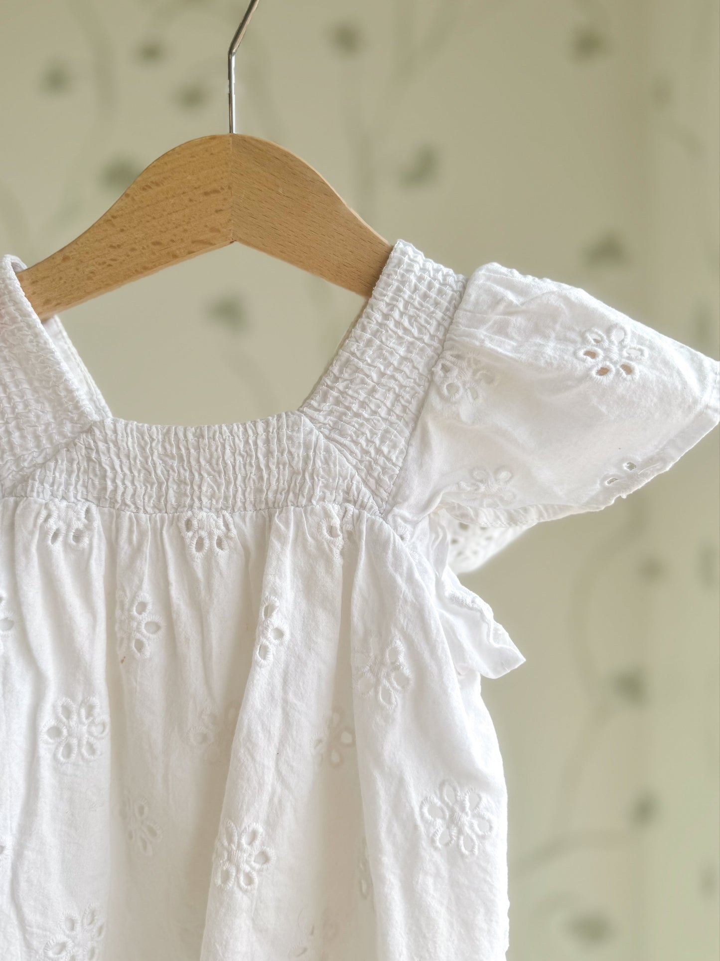 Zara Kids White Eyelet Top - 18 Months