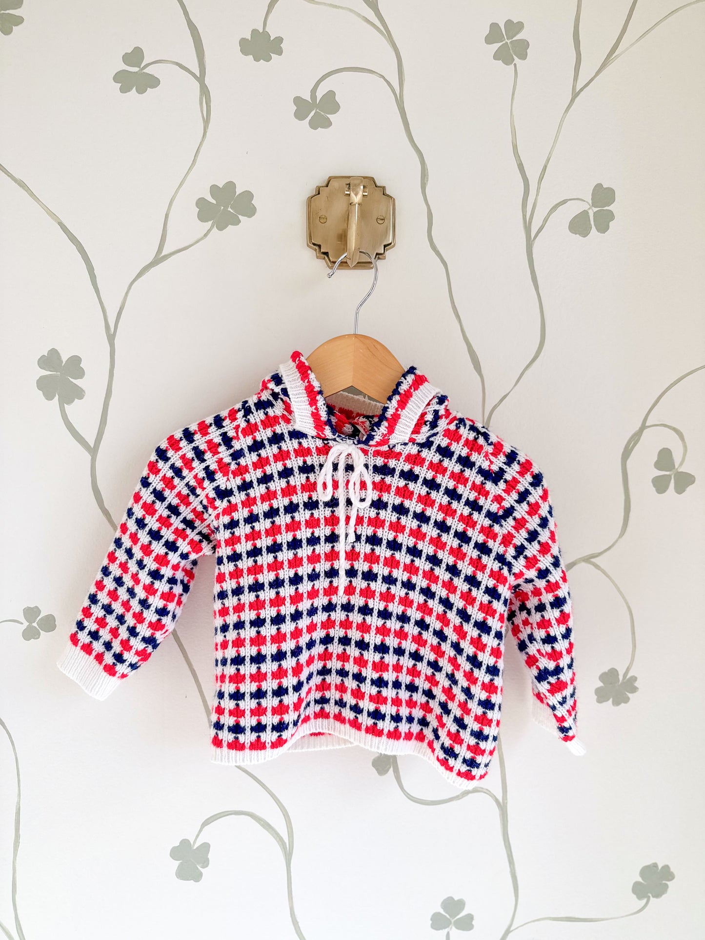 Vintage Italian Navy & Red Sweater Set - 6-9 Months