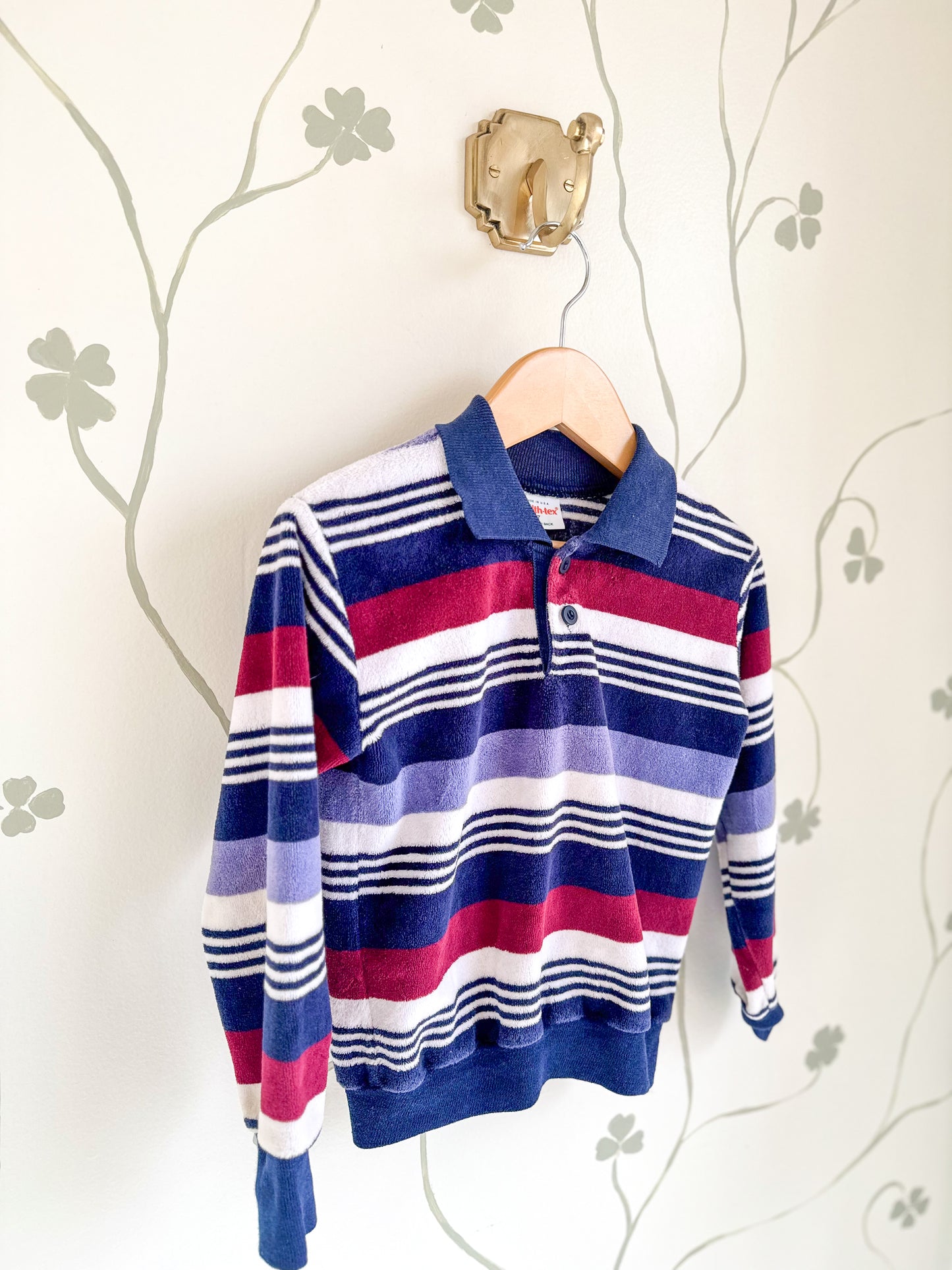 Vintage Healthtex Velour Polo - 5-6 Years