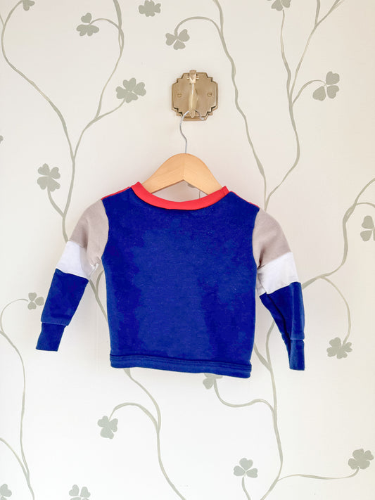 Vintage Garanimals Colorblock Crewneck - 18-24 Months