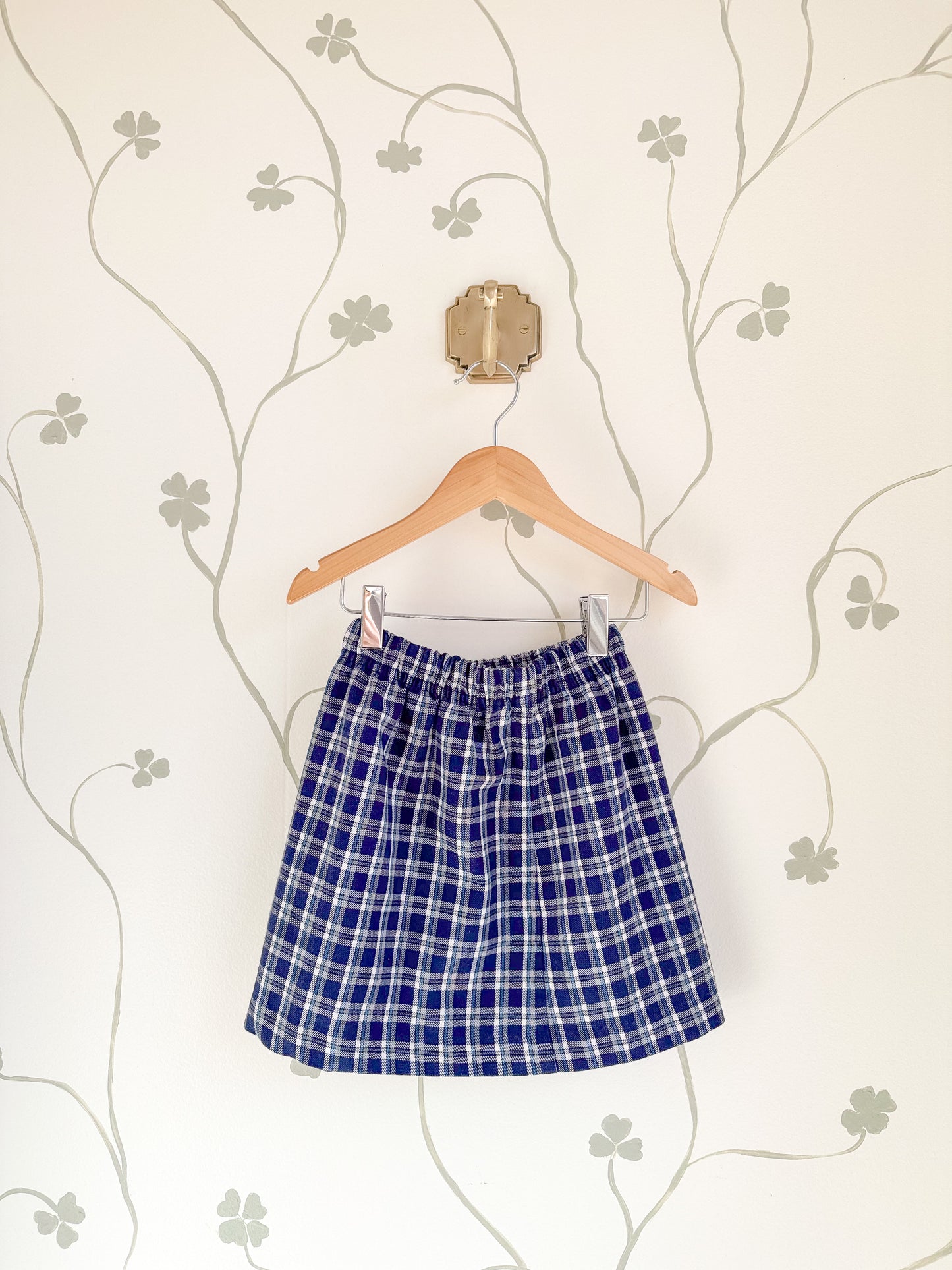 Vintage Kelly's Kids Vest and Plaid Skirt Set - 5-6 Years