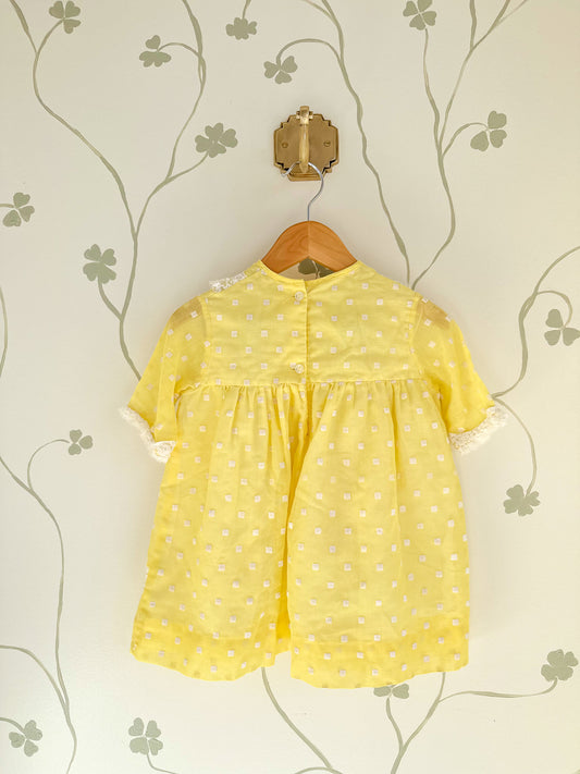 Vintage Yellow Tunic Dress - 18-24 Months
