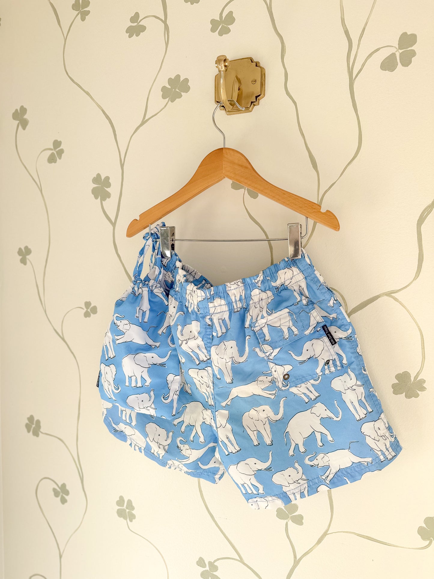 KiWi Saint-Tropez Blue Elephant Swim Trunks - 8 Years