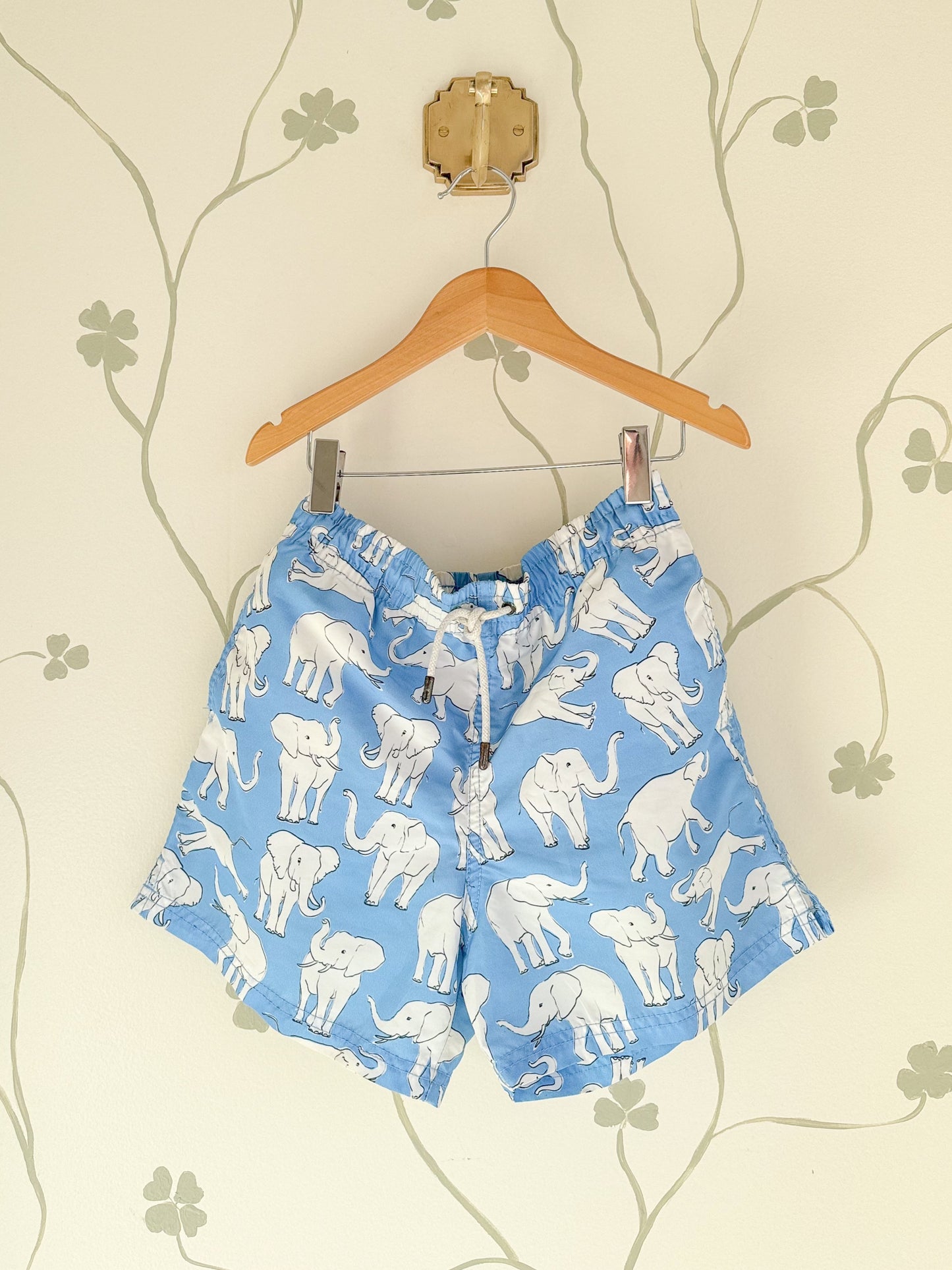 KiWi Saint-Tropez Blue Elephant Swim Trunks - 8 Years