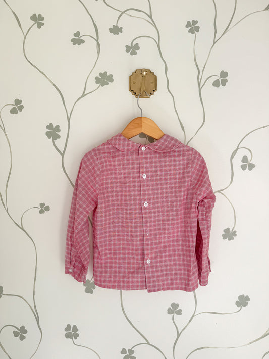 Bailey Boys Plaid Peter Pan Collared Shirt - 4T