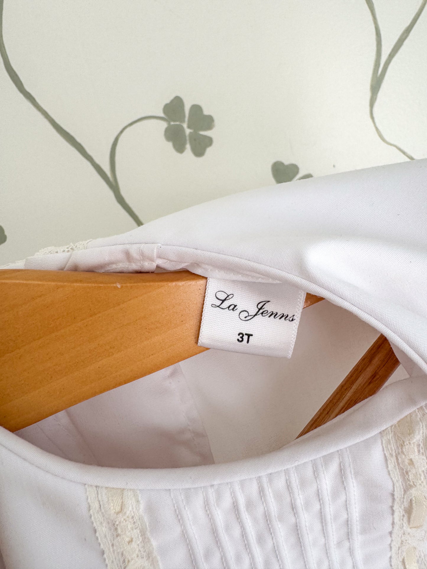 La Jenns Heirloom White Top - 3T