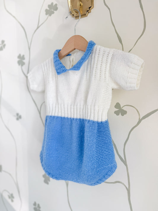 Vintage Wool blend sweater onesie - 9-12 Months