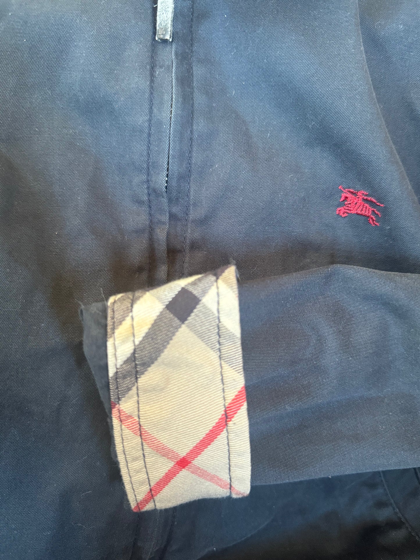 Burberry Navy Chore Coat - Size 6