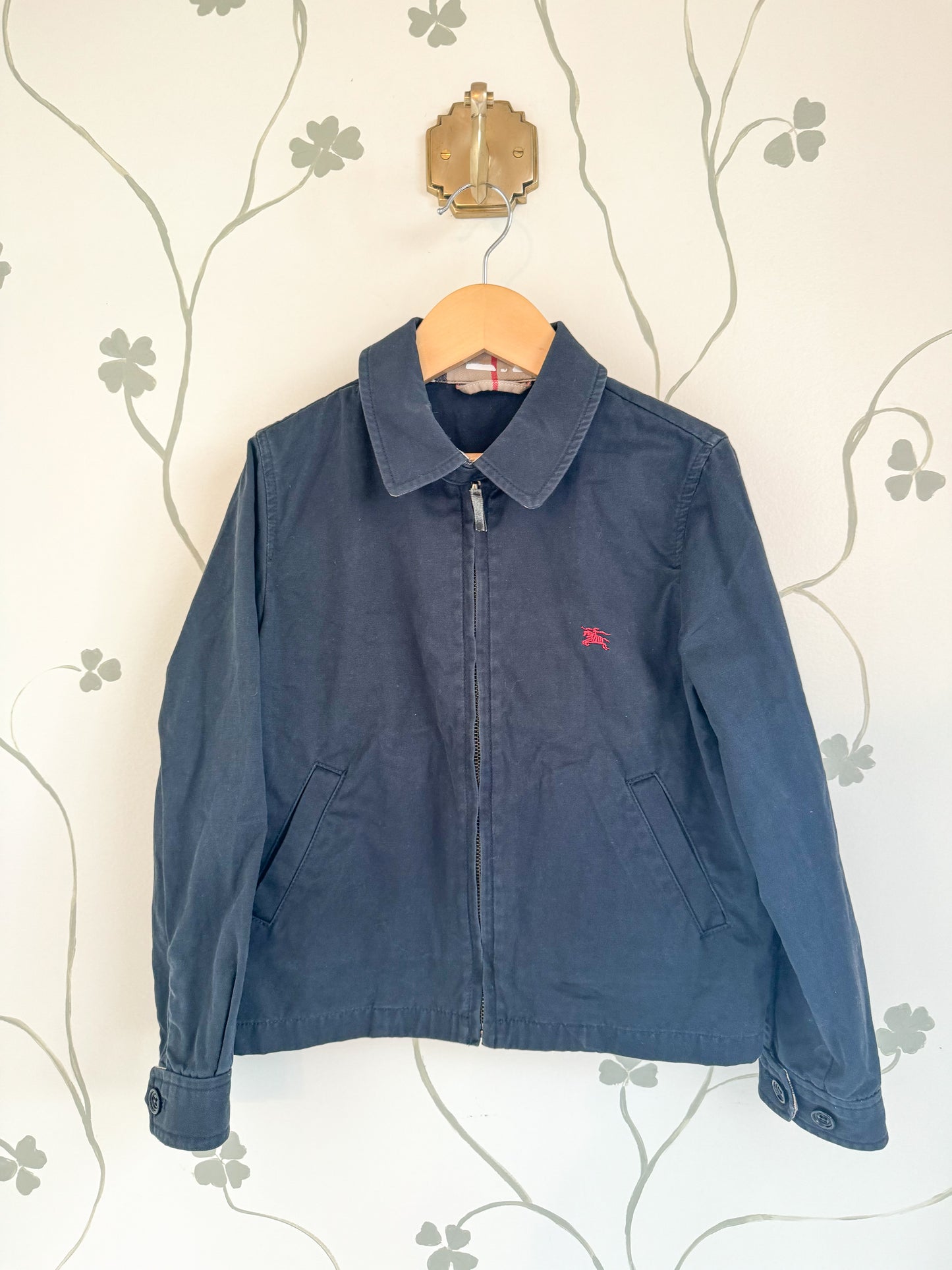 Burberry Navy Chore Coat - Size 6
