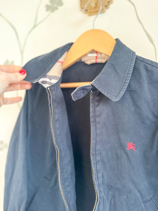Burberry Navy Chore Coat - Size 6