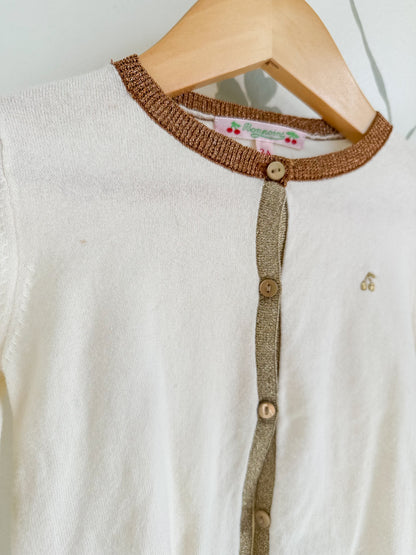 Bonpoint Ivory Cardigan - 2 Years
