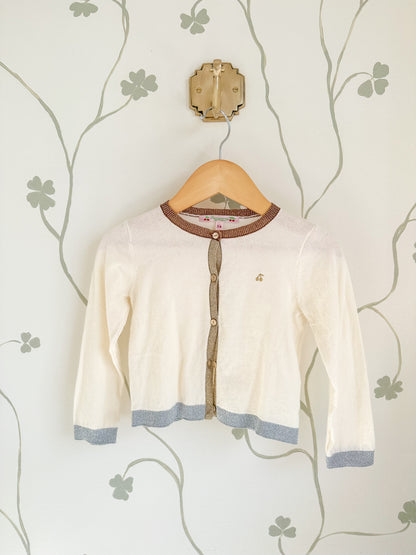 Bonpoint Ivory Cardigan - 2 Years
