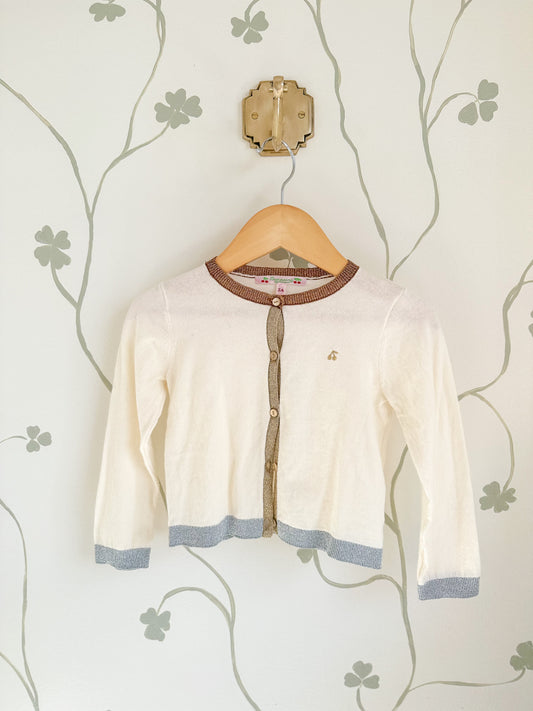 Bonpoint Ivory Cardigan - 2 Years
