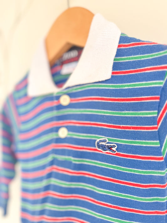 Vintage Izod - Blue Striped L/S Polo