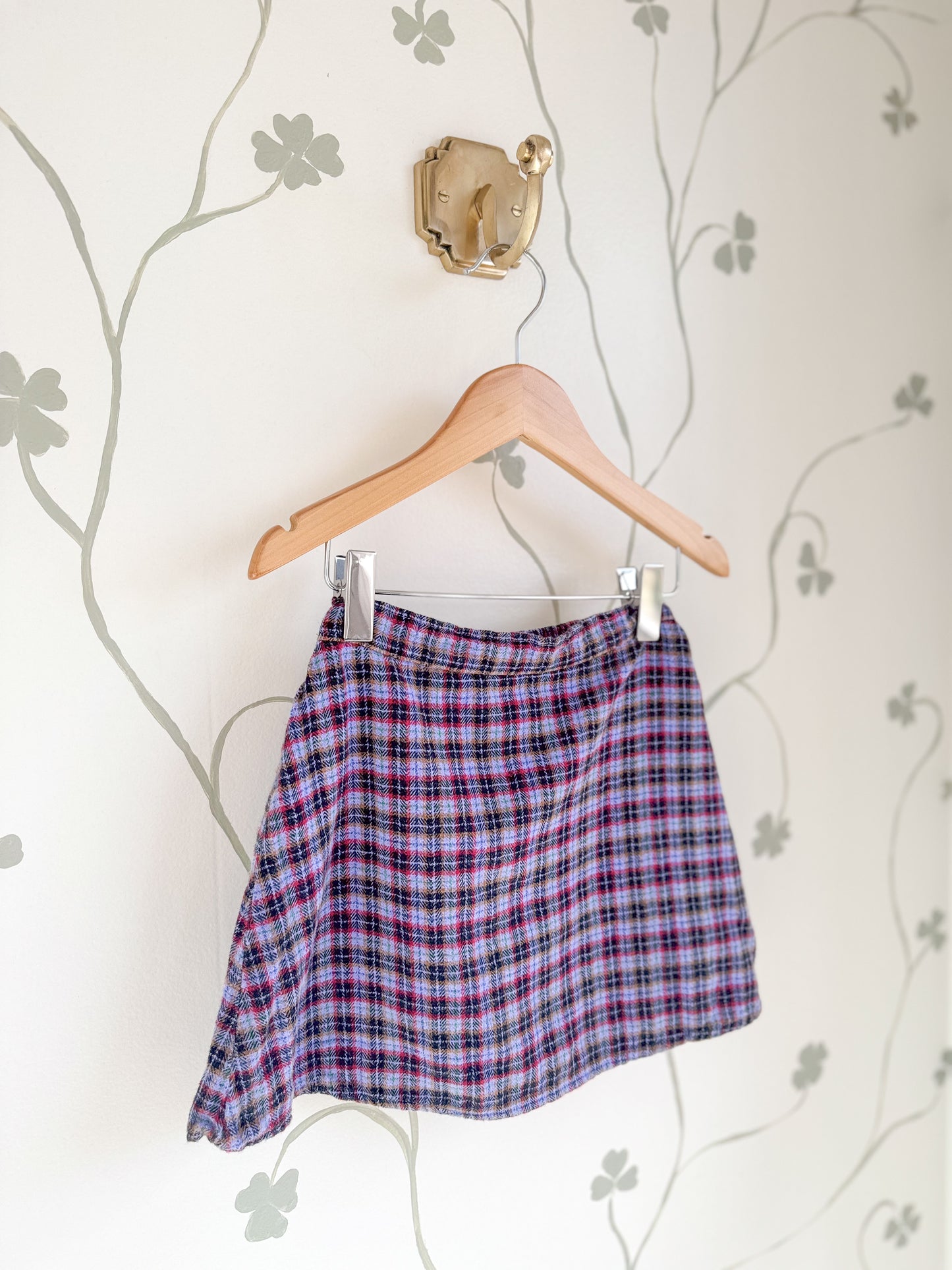 Vintage Plaid Vest and Skirt Set - Size 4