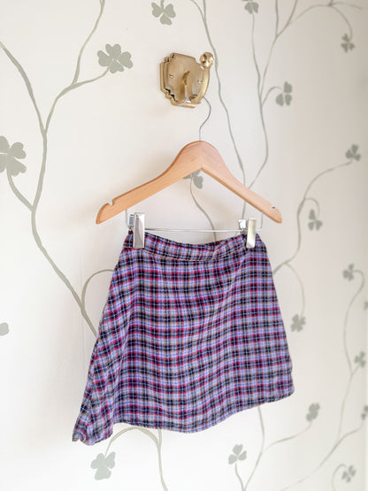 Vintage Plaid Vest and Skirt Set - Size 4