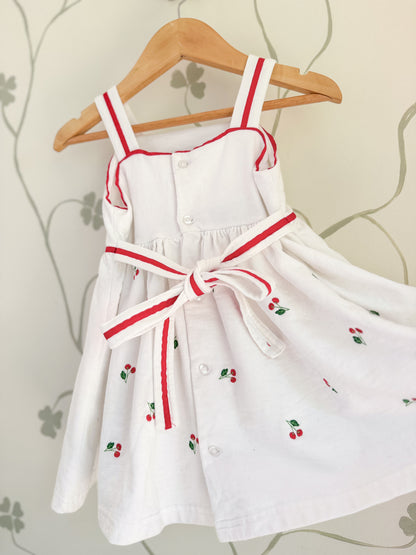 Vintage Cherry Dress - 24 Months