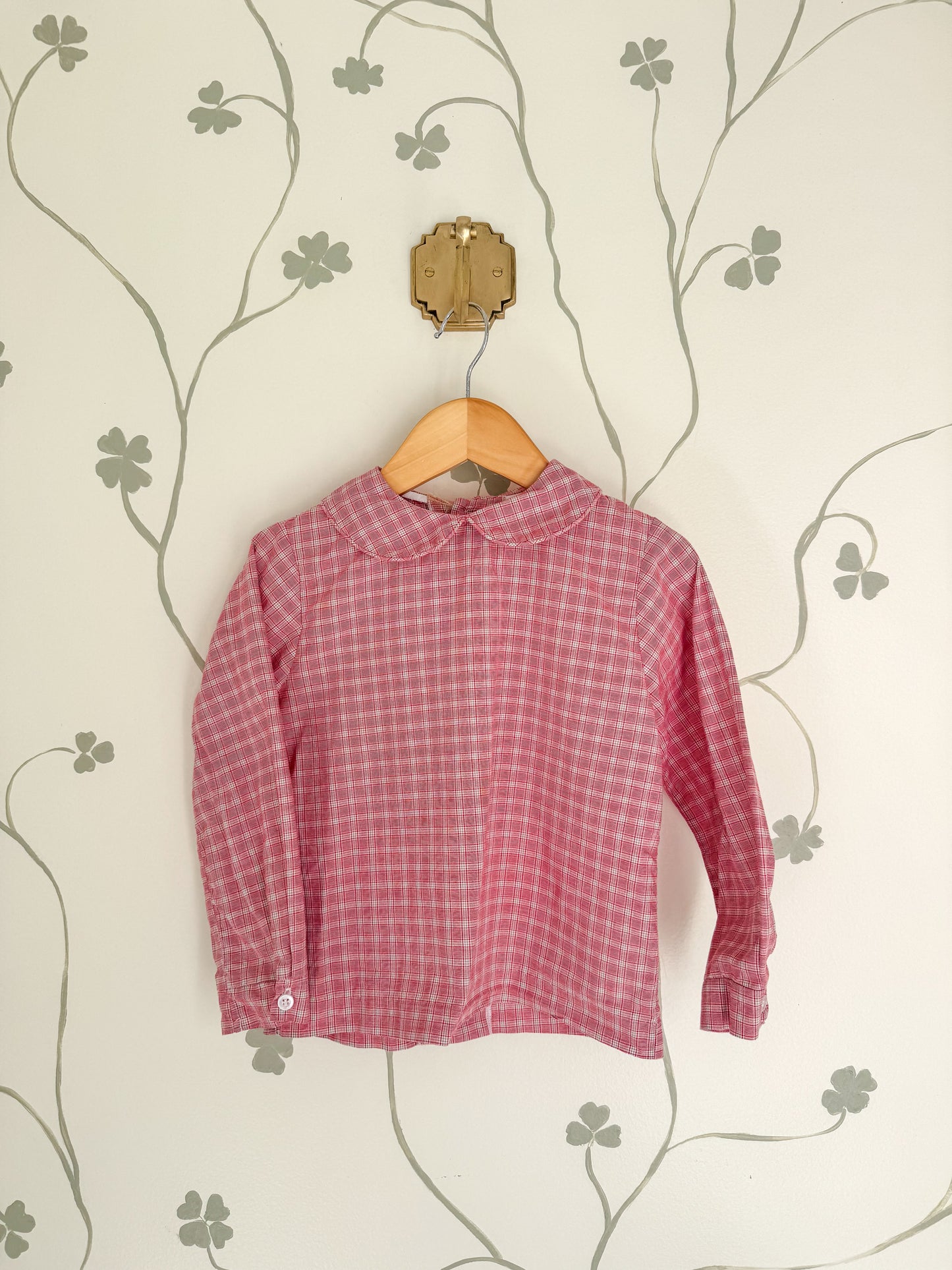 Bailey Boys Plaid Peter Pan Collared Shirt - 4T