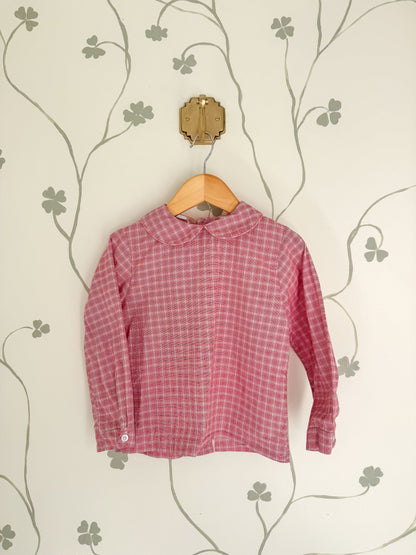 Bailey Boys Plaid Peter Pan Collared Shirt - 4T