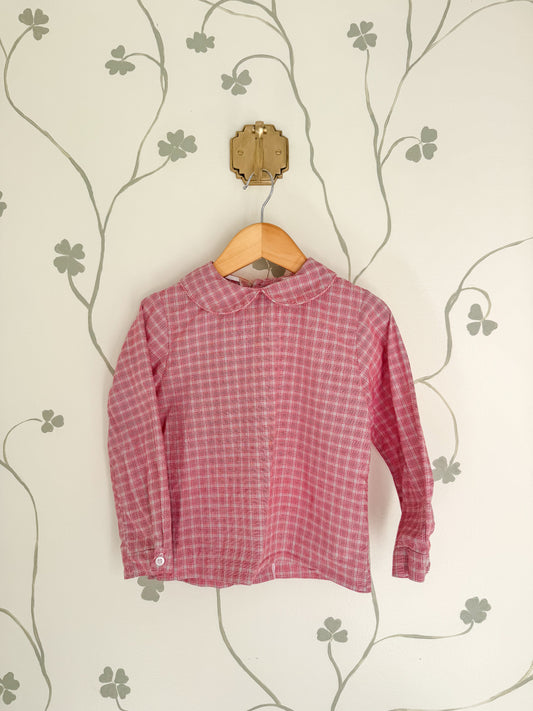 Bailey Boys Plaid Peter Pan Collared Shirt - 4T