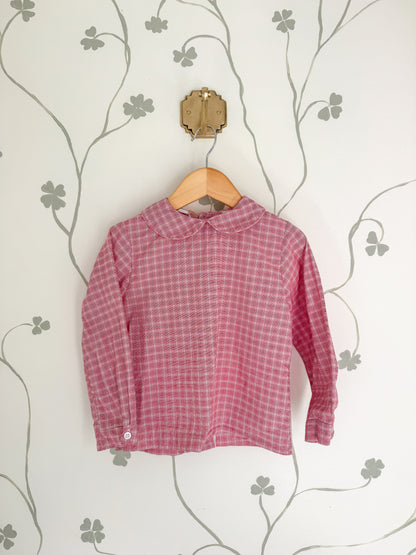 Bailey Boys Plaid Peter Pan Collared Shirt - 4T