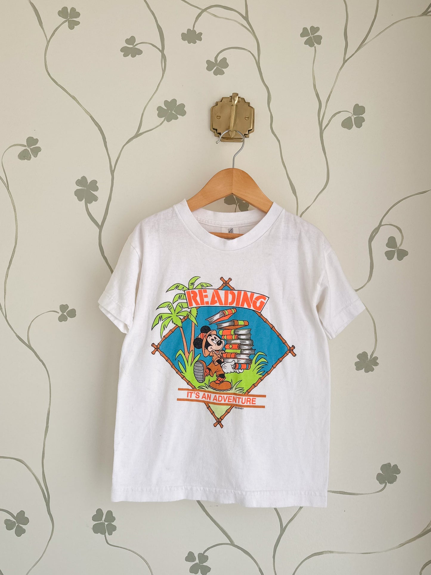 90s Mickey Reading Tee - 7-8 Years