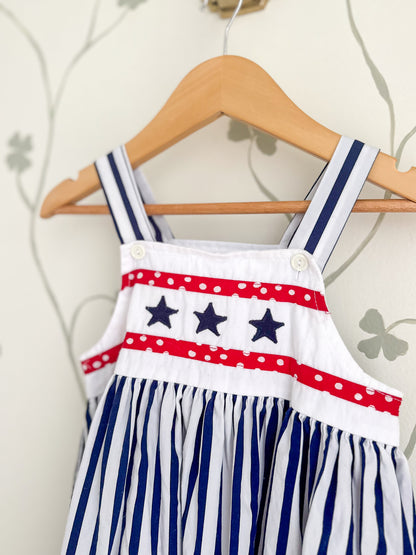 Vintage Stars and Stripes Dress - Size 4T