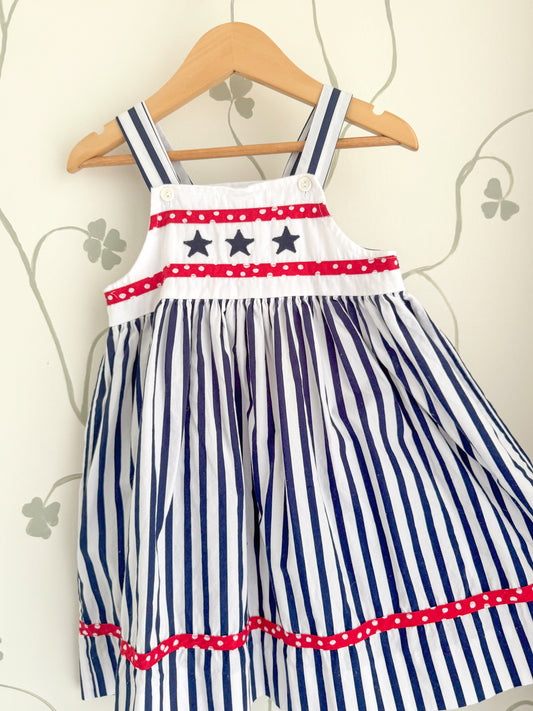 Vintage Stars and Stripes Dress - Size 4T