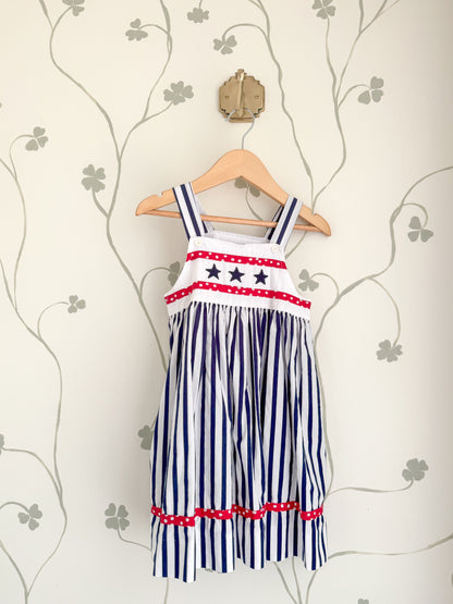 Vintage Stars and Stripes Dress - Size 4T