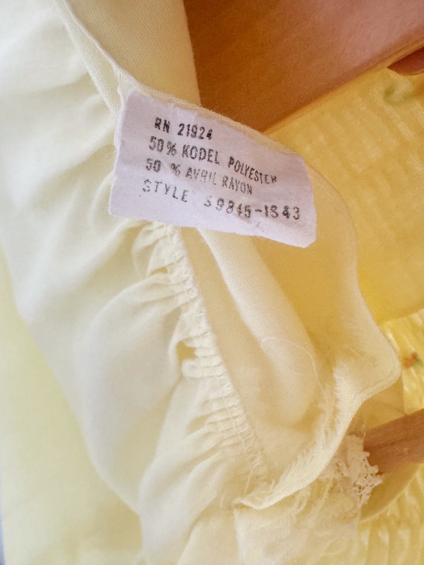 Vintage Yellow Hand-Smocked Swing Top/Dress - 1-2 Years